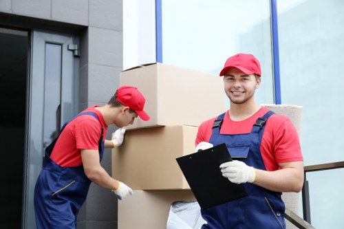 Packing office equipment for relocation in Oldcoulsdon