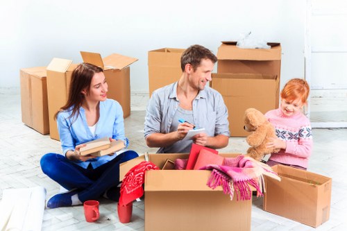 Cubic-yard storage rate example for household items and furniture