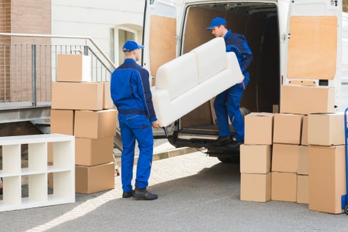 Professional removals team planning a move in Oldcoulsdon