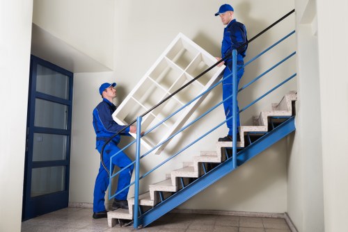Business relocation team managing office removals in Oldcoulsdon