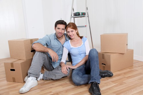 Local man with van assisting a small home move in Oldcoulsdon