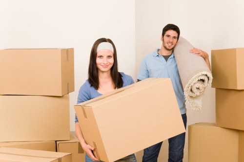 Packed storage boxes and furniture in Oldcoulsdon unit