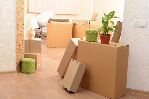 House movers loading furniture carefully in Oldcoulsdon