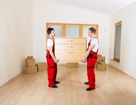 Example storage job layout for a family home clear-out